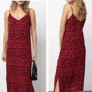 Rails Yara Red Leopard Slip Dress Size XS